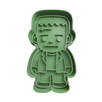 Frankenstein Cute Cortador de Galletas STL 5