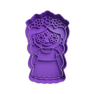 Calavera Mexicana Cortador de Galletas STL 12