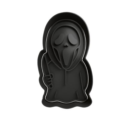 Scream Cortador de Galletas STL 4