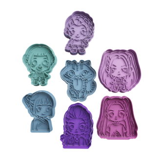 Set Guerreras Kpop Cortador de Galletas STL