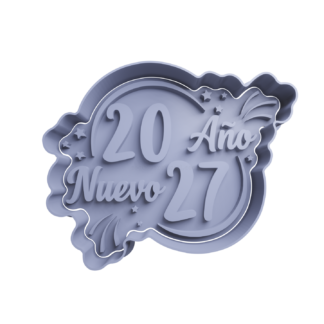 Año Nuevo 27/28 Cortador de Galletas STL