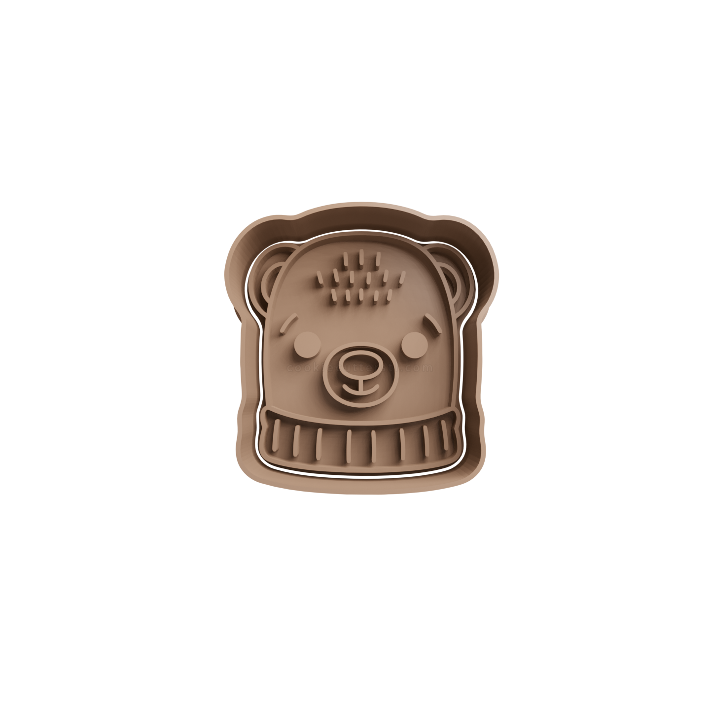 Oso Cabeza Cortador de Galletas STL Oso Cabeza Cortador de Galletas STL