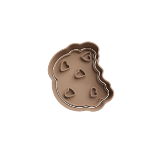 Galletas con chispas de chocolate Cortador de Galletas STL 3