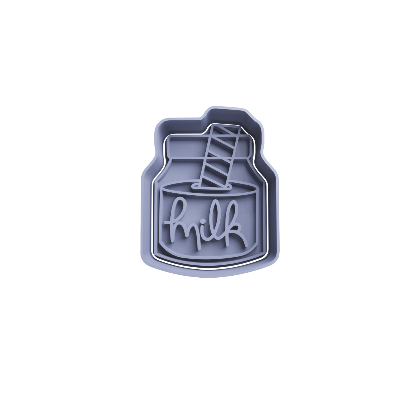 Botella con Leche Cortador de Galletas STL 2 Botella con Leche Cortador de Galletas STL 2