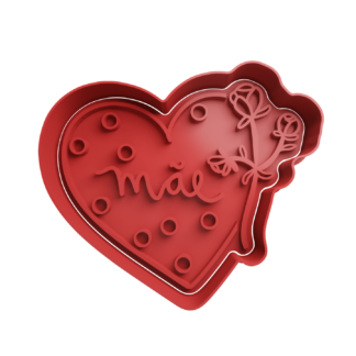 Mae Corazon Cortador de Galletas STL