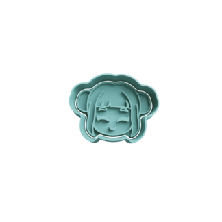 Zoey Cabeza Cortador de Galletas STL 3