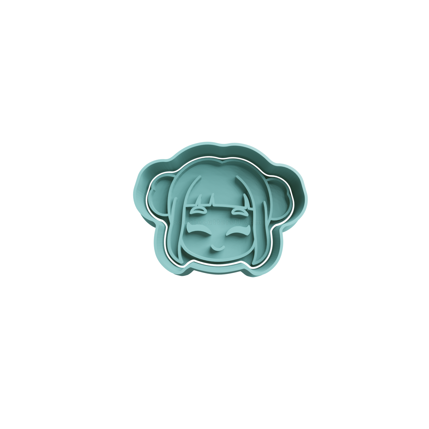 Zoey Cabeza Cortador de Galletas STL 3 Zoey Cabeza Cortador de Galletas STL 3