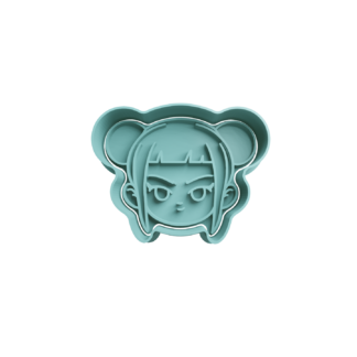 Zoey Cabeza Cortador de Galletas STL 5