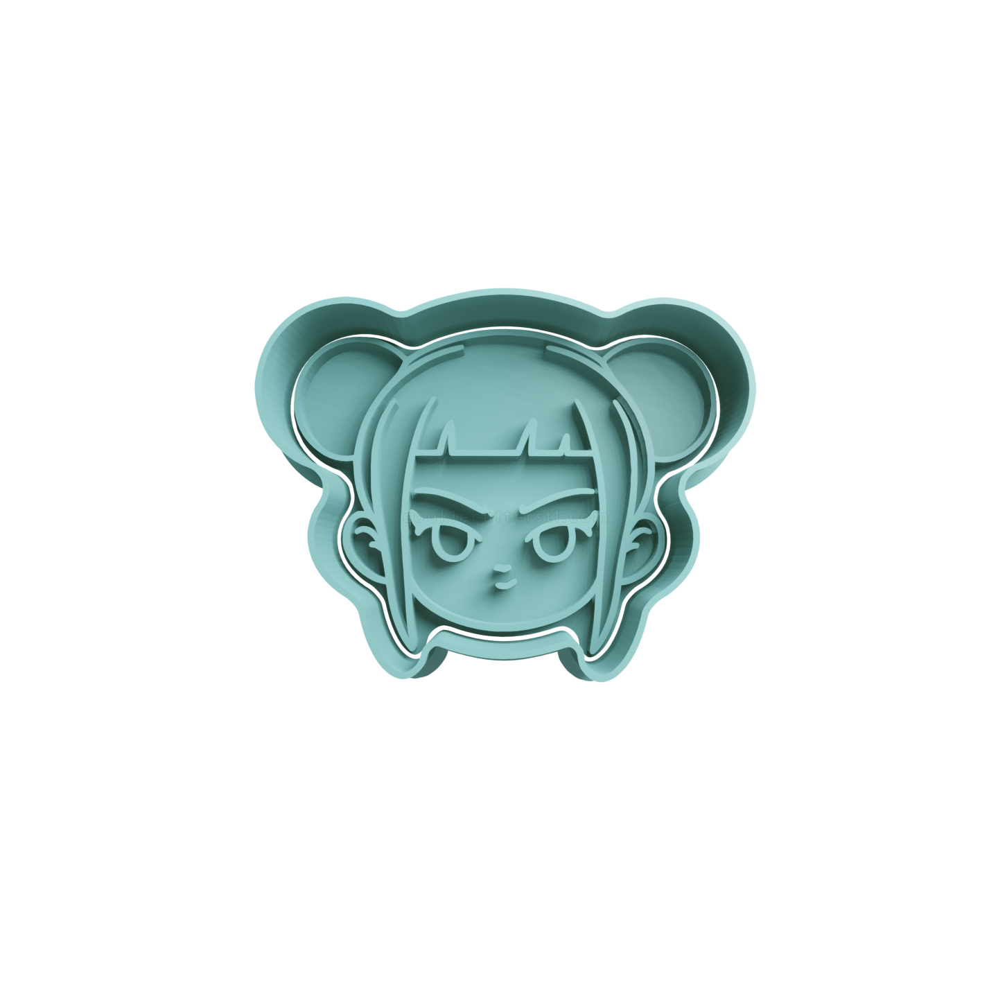 Zoey Cabeza Cortador de Galletas STL 5 Zoey Cabeza Cortador de Galletas STL 5