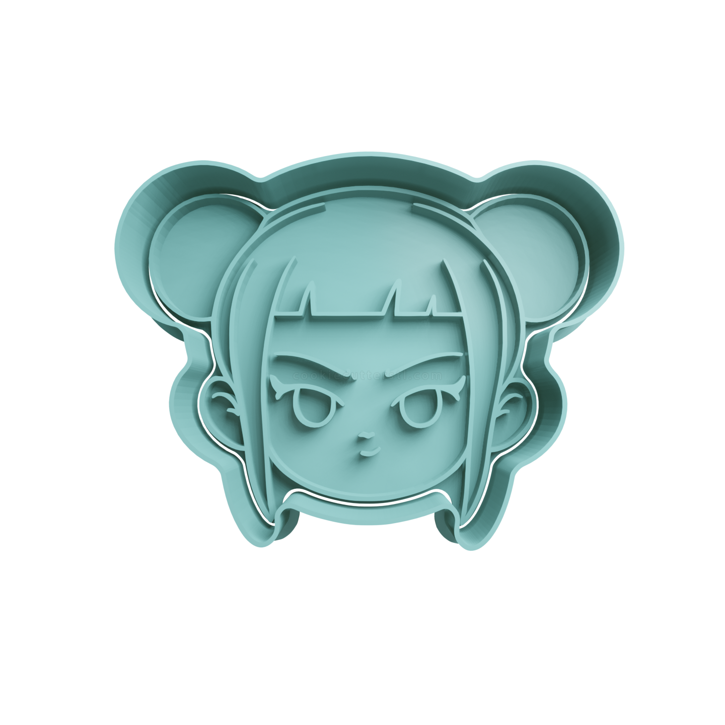 Zoey Cabeza Cortador de Galletas STL 6 Zoey Cabeza Cortador de Galletas STL 6