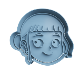 Zoey Cabeza Cortador de Galletas STL 2