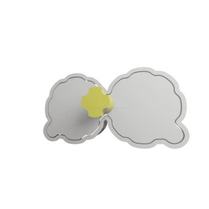 Floral Glasses Cookie Cutter STL
