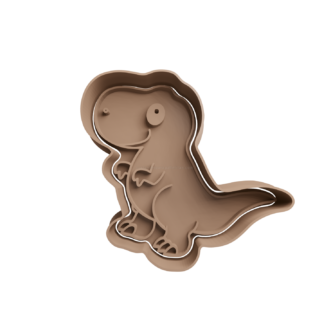 Tyrannosaurus Rex dinosaur Cookie Cutter STL