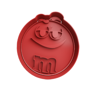 M&M Red Cookie Cutter STL