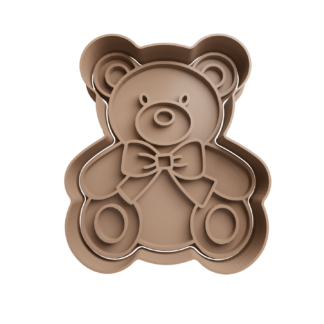 Teddy Bear Cookie Cutter STL 2