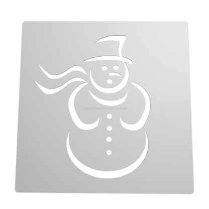 stencil hombre de nieve navidad copia cookie cutter stl