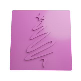 Emboss Stamp Christmas Tree STL