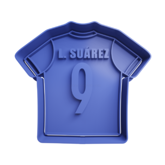 Luis Suarez Shirt of Football Uruguay Cookie Cutter STL