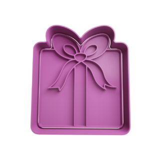 Gift Box Cookie Cutter STL