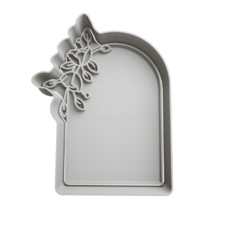 Arch with Flowers Cookie Cutter STL