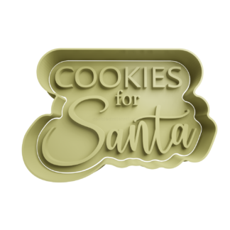 Cookies For Santa Cookie Cutter STL