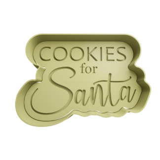 Cookies For Santa Cookie Cutter STL