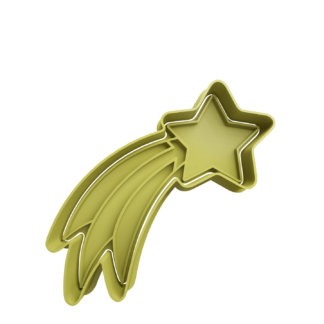 Shooting Star Cookie Cutter STL