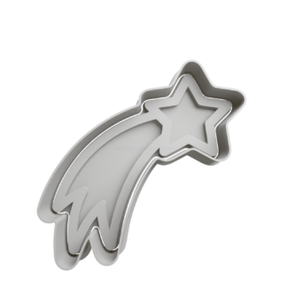 Shooting Star Cookie Cutter STL 2