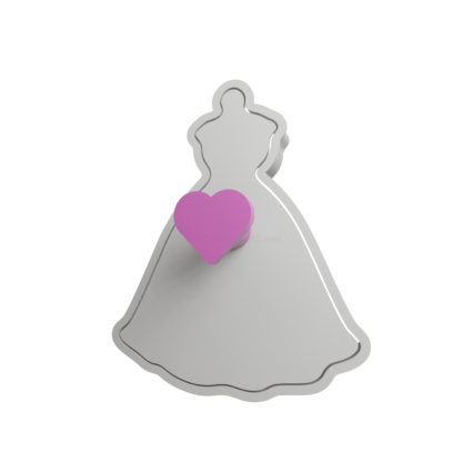 Wedding Dress Cookie Cutter STL