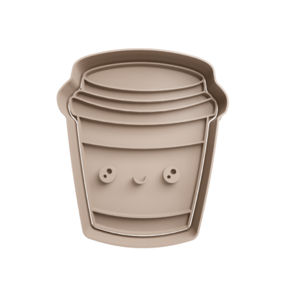Takeaway Coffee Cup Cute Cookie Cutter STL