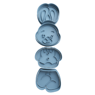 Easter Bunny Cookie Cutter STL 3