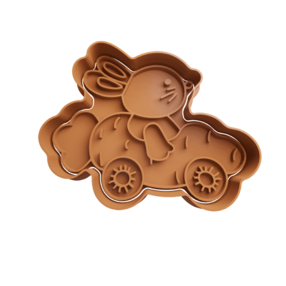 Bunny’s Carrot Car Cookie Cutter STL