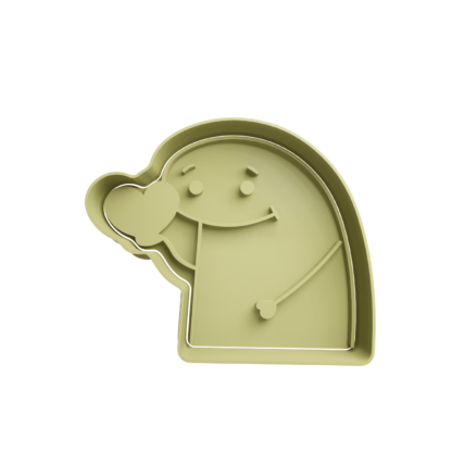 Flork with Heart Cookie Cutter STL