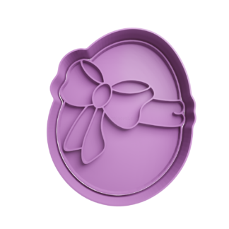 Easter Egg with Bow Cookie Cutter STL