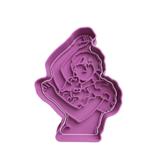 Wednesday Addams Dancing Cookie Cutter STL