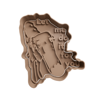 Dog Let me do it for you Cookie Cutter STL