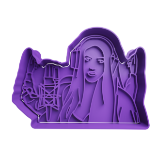 Shakira x BZRP Cookie Cutter STL