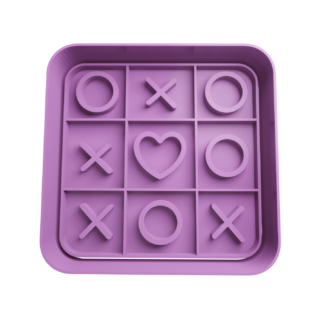 Tic-tac-toe Heart Cookie Cutter STL