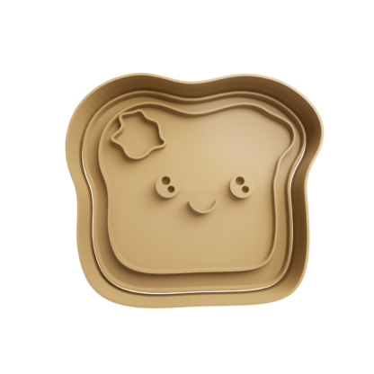 Toast Cute Cookie Cutter STL