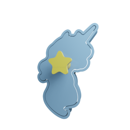 Unicorn Cute Cookie Cutter STL 3