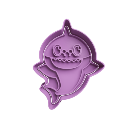 Grandma Shark Cookie Cutter STL