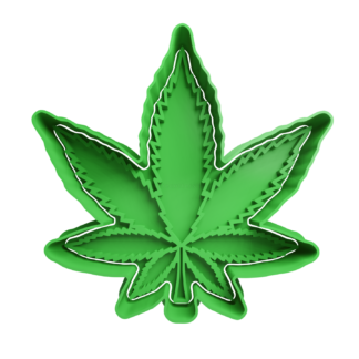 Cannabis Leaf Cookie Cutter STL 3