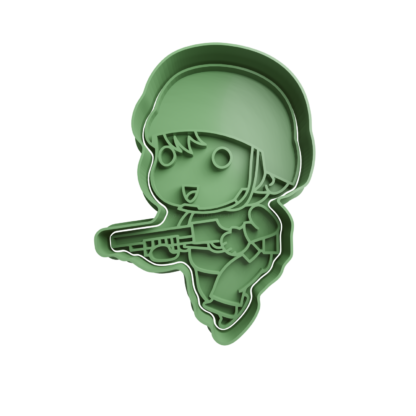 Soldier Cookie Cutter STL