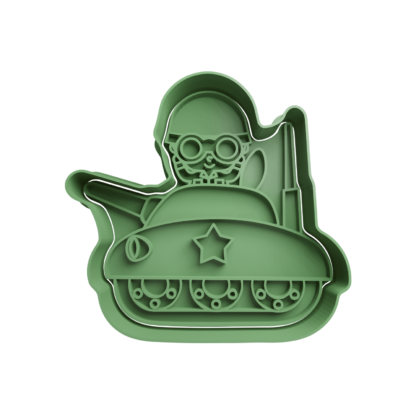 War Tank Cookie Cutter STL