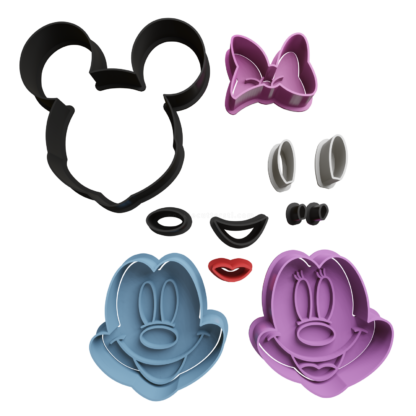 Mickey and Minnie Cookie Cutter STL