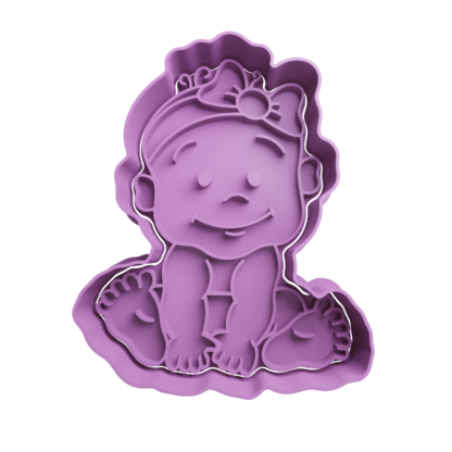 Baby Girl Cookie Cutter STL