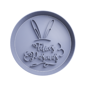 Felices Pascuas Cookie Cutter STL 2