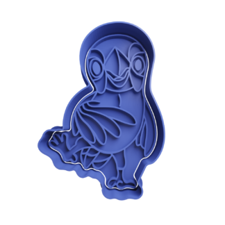 Pepe Parrot Cookie Cutter STL