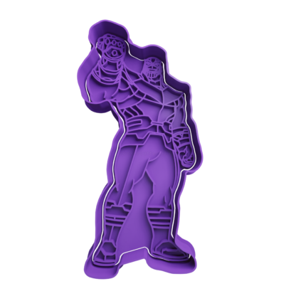 Thanos with Infinity Gauntlet Cookie Cutter STL