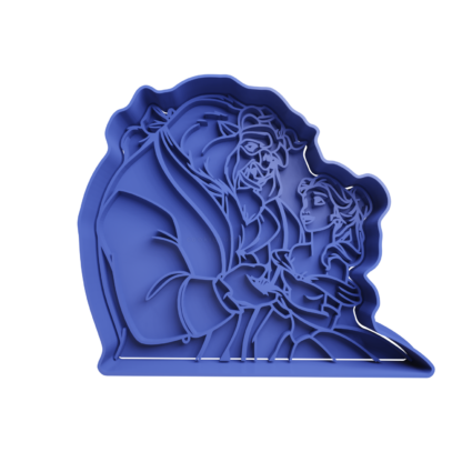 Belle and Beast Cookie Cutter STL